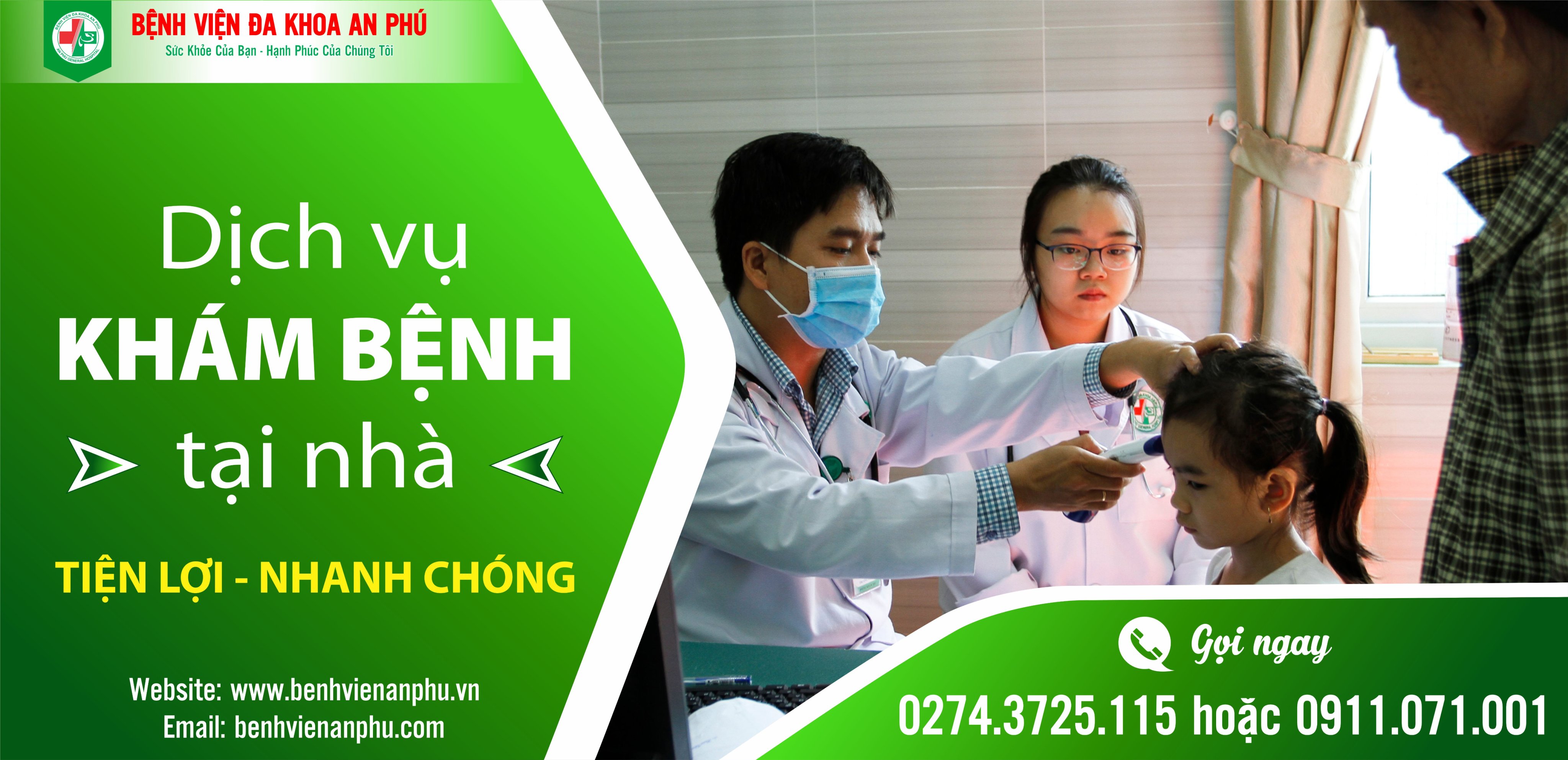 BÁC SĨ KHÁM BỆNH & CẤP THUỐC TẠI NHÀ - Bệnh viện đa khoa An Phú